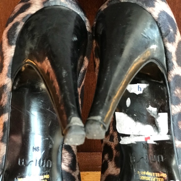 Leopard Print Open Toe Heel - Picture 6 of 6